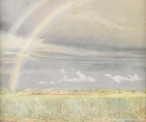 El arco iris (óleo sobre tabla)