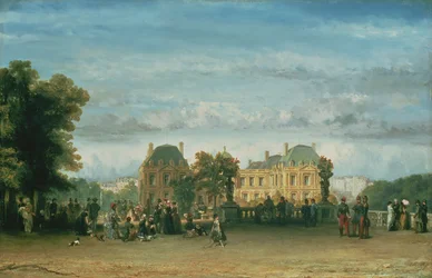 Los jardines de Luxemburgo, 1849