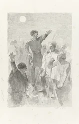 Wilfried rodeado de sus guerreros
