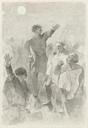 Wilfried rodeado de sus guerreros