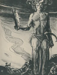 Póster para The Dynasts de Thomas Hardy, 1919