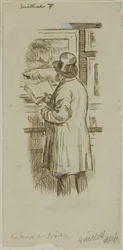 Hombre en exposición