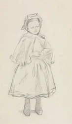 Estudio para una niña pequeña