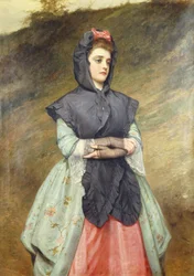 Saliendo de la iglesia, 1884