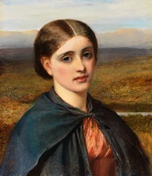Estudio de una cabeza irlandesa, 1866