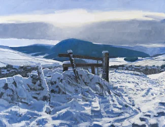 Borders Snow, 2012 (óleo sobre lienzo)