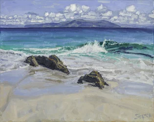 Breaking Wave, 2016 (óleo sobre lienzo)