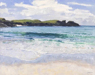 Mar de Clachtoll, 2017 (óleo sobre lienzo)