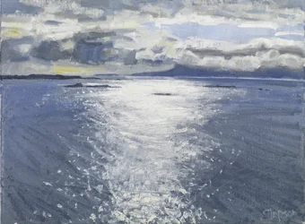 Atardecer oscuro, 2017 (óleo sobre lienzo)