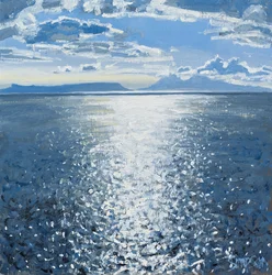 Eigg  Rum Evening, 2014 (óleo sobre lienzo)