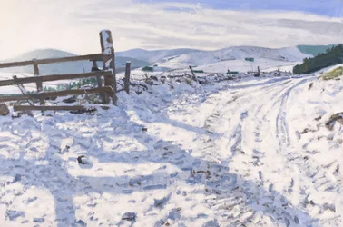 Pista de enero, 2017 (óleo sobre lienzo)