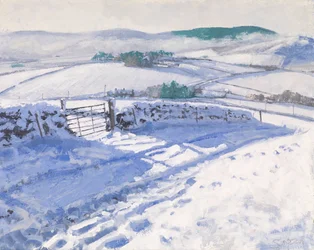 Nieve: Niebla en las colinas, 2016 (óleo sobre lienzo)