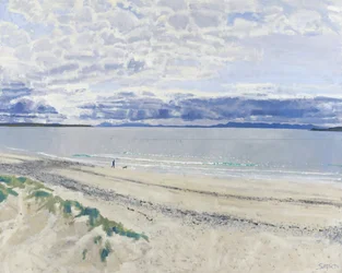 Caminante y perro, 2012 (óleo sobre lienzo)