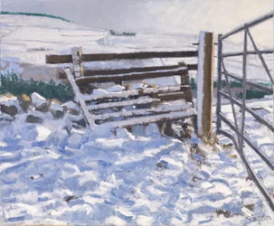 Puerta de invierno, 2017 (óleo sobre lienzo)