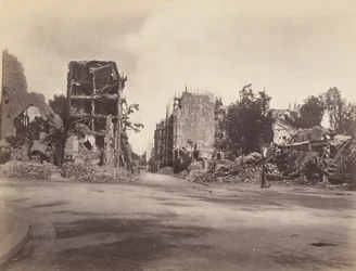 Casas de la puerta de Auteuil, mayo 1871