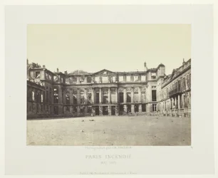 Incendio en París (Fachada del Palacio de Saint-Cloud), de la serie "Paris Incendié"