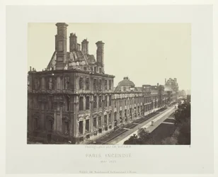 Incendio en París (Palacio de las Tullerías, Pabellón de Marsan)