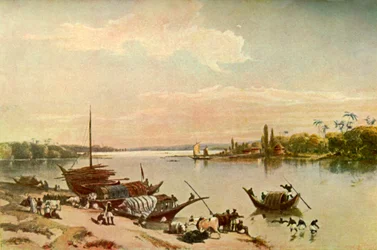 Barrackpur - En el Ganges cerca de Calcuta, 1840s