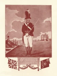 Retrato de uniforme inscrito por el propietario, 1780-1820, 1909