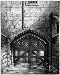 Puerta de los traidores, Torre de Londres, 1801, 1893