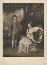 George, vizconde de Malden, y lady Elizabeth Capel