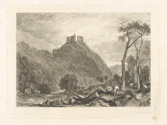 Castillo de Okehampton, en el río Okement