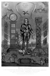 Oliver Cromwell, soldado y estadista inglés, 1816