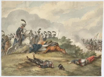 Mariscal Blücher en la batalla de Ligny el 16 de junio de 1815, 1818