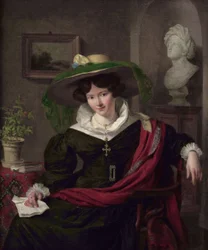 Retrato de Carolina Frederica Kerst, esposa de Louis Royer