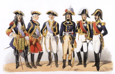 Trajes del ejército francés: Oficiales militares