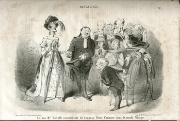 Ilustración de Charles Vernier (? -1887) en Le Charivari