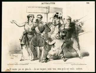 Le Charivari, Satírico en N & B