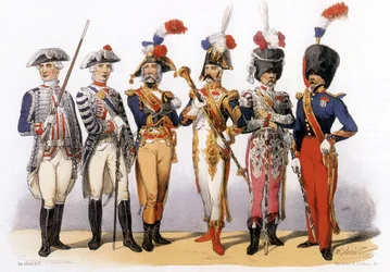 Uniformes del ejército francés: Tambor Mayor (siglo XVIII-XIX)