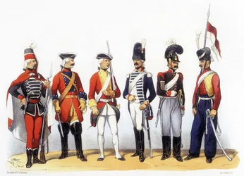 Uniformes del ejército francés: Regimientos extranjeros al servicio de Francia