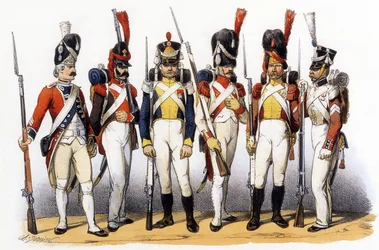 Uniformes del ejército francés: Tropas extranjeras al servicio de Francia