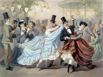 Vals en el Bal Mabille, avenida Montaigne, París
