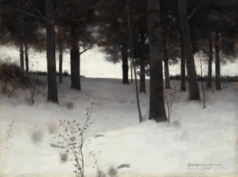 Bosques en invierno, 1886