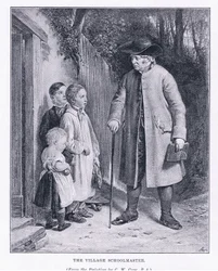 El maestro de escuela del pueblo, de The Magazine of Art 1893, Cassell and Company