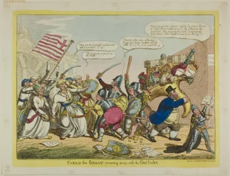 Carlo el Grande, huyendo con las Indias Orientales