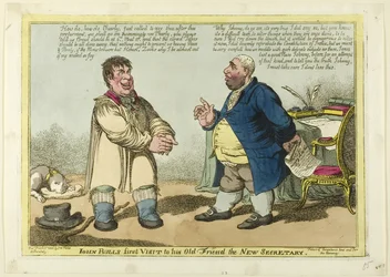Primera visita de John Bull a su viejo amigo el nuevo Secretario
