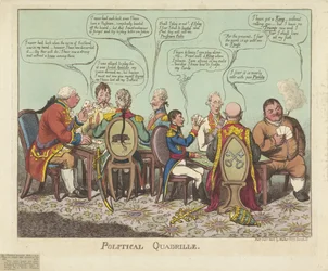 Cuadrilla política, 1806 Cuadrilla política (título sobre objeto)