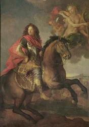 Retrato de Armand Jean Vignerot, Duque de Richelieu en el sitio de Castellamare en 1647