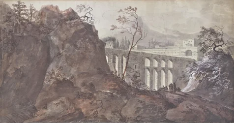 Paisaje con viaducto