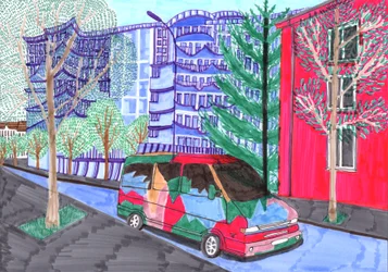 Koloniestraße, Boda