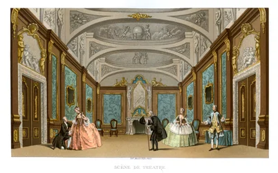 Escena de una obra de teatro, 1885