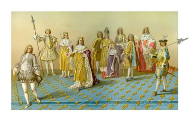 Los grandes dignatarios de la coronación, 1885.