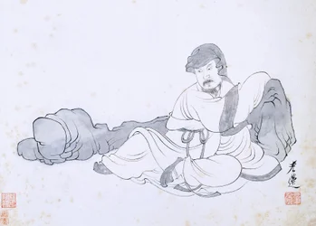 Escena de la vida de un ermitaño