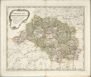 Mapa general de la Gobernación de Kursk, 1788