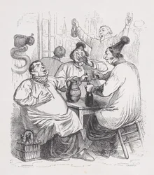 Los cantantes parroquiales de Las obras completas de Béranger, 1836