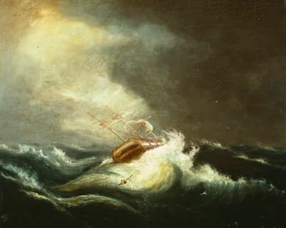 Barco en tormenta